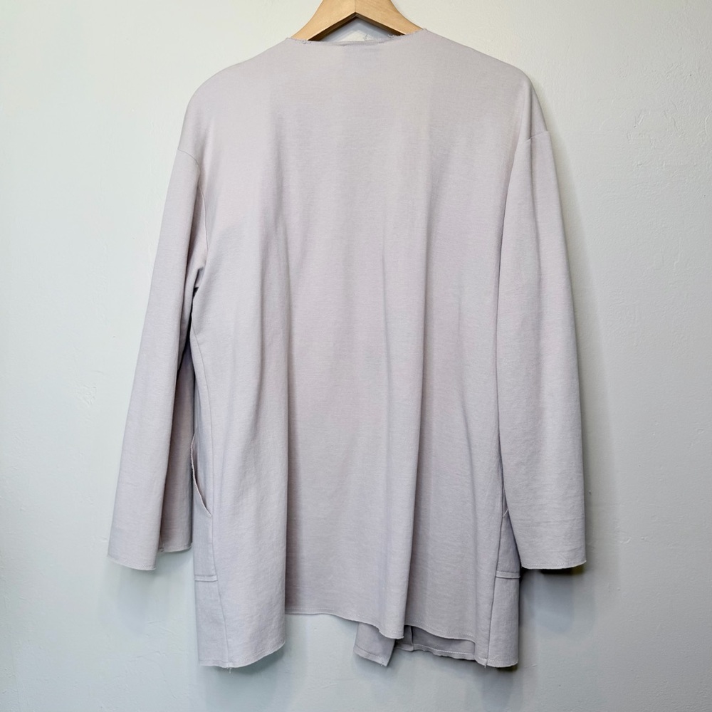 ZARA | Open Front Hip Pockets Relaxed Lightweight Cardigan - Picture 3 of 9